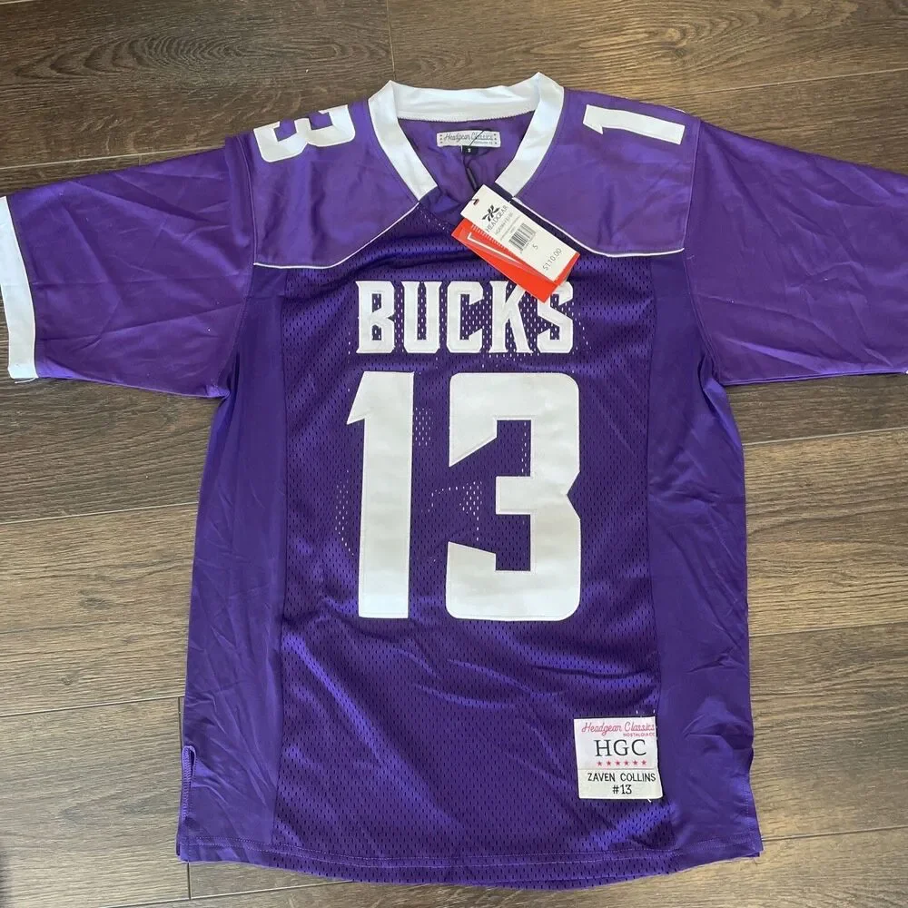 NWT Headgear Classics Zaven Collins #13 Hominy HS Bucks Football Jersey Men’s S